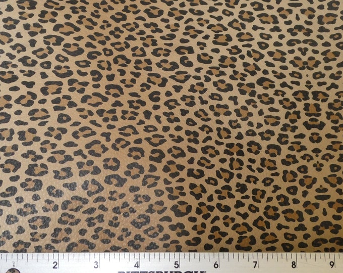 Leather 3-4-5 or 6 sq ft TEENY TAWNY CARAMEL Cheetah Two Tone Leopard NoT hair on Cowhide 3.5oz / 1.4 mm PeggySueAlso E6751-03 hides too