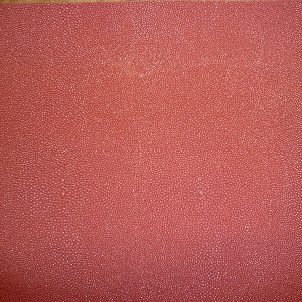 Leather 12"x12" STINGRAY Salmon Pink Embossed Cowhide 3 oz / 1.2 mm PeggySueAlso™ Limited
