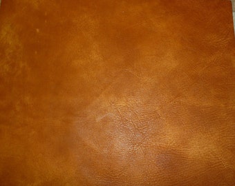 Artisan 8"x10" Tie Dye HONEY / Burnt ORANGE Cowhide Leather 3-3.5 oz / 1.2-1.4 mm PeggySueAlso® E2920-02