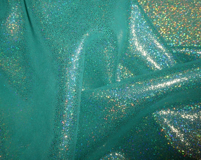 Sparkle 12"x12" Iridescent Halo on EMERALD Green SUEDE Leather 3-3.25 oz / 1.2-1.3 mm PeggySueAlso® E7500-26