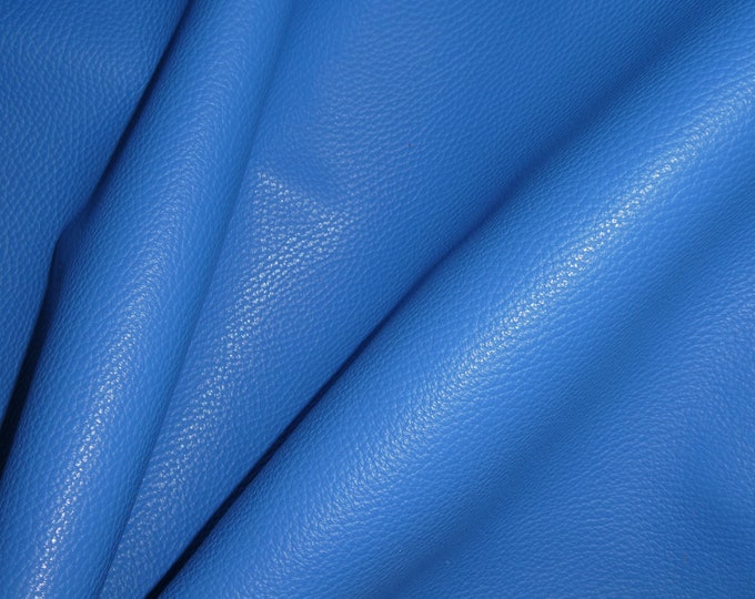 Imperial 12"x12" CELTIC Blue Finished Pebble Grain Thick Italian Cowhide Leather 3.75-4 oz/1.5-1.6 mm PeggySueAlso E3205-06