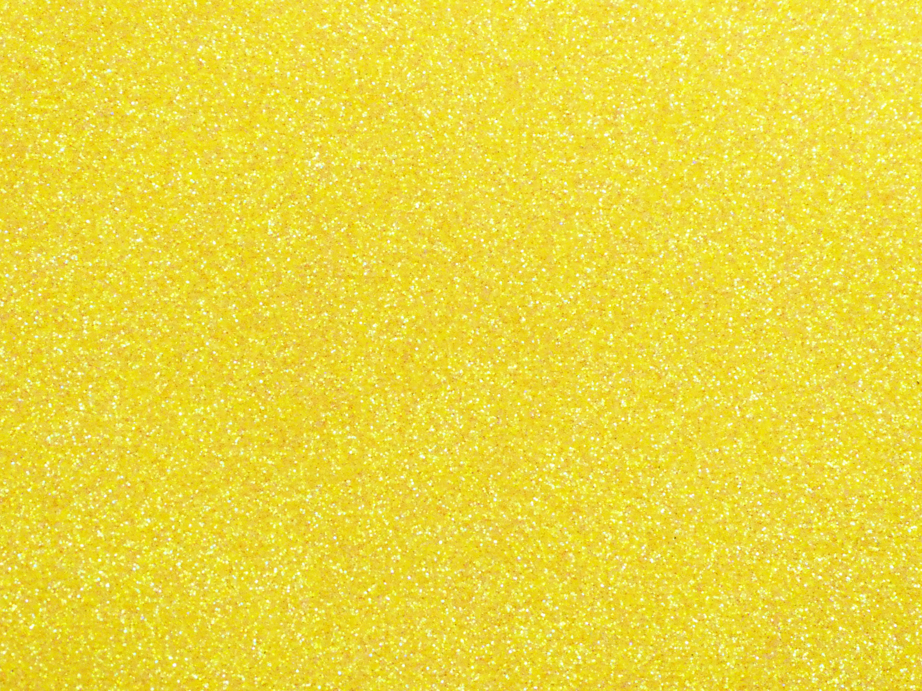 Fine GLITTER 8x10 Glorious SUNSHINE YELLOW Fabric applied to Leather  5-5.5oz/ 2-2.2 mm PeggySueAlso® E4355-23