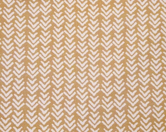 Leather 5"x11" ROUGH CHEVRON with white on MUSTARD 3-3.5oz /1.2-1.4 mm PeggySueAlso™ E2505-04