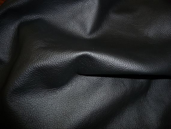 Divine 12"x12" BLACK Top Grain Cowhide Leather 2.5 oz / 1 mm PeggySueAlso® E2885-24 Hides Available Devine