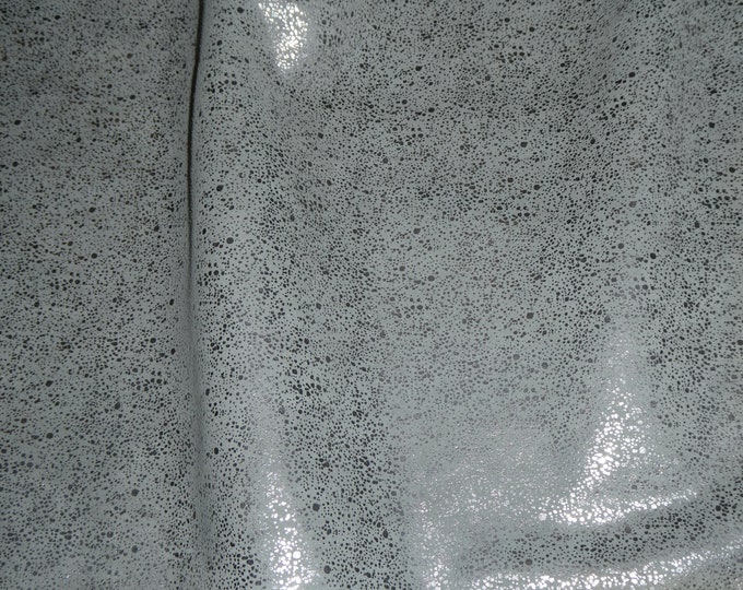 GUNMETAL SPLATTER 12"x12" Iridescent Metallic Splatter on Smoke Gray (see descripton) 2.75-3 oz/1.1-1.2 mm PeggySueAlso® E7900-08