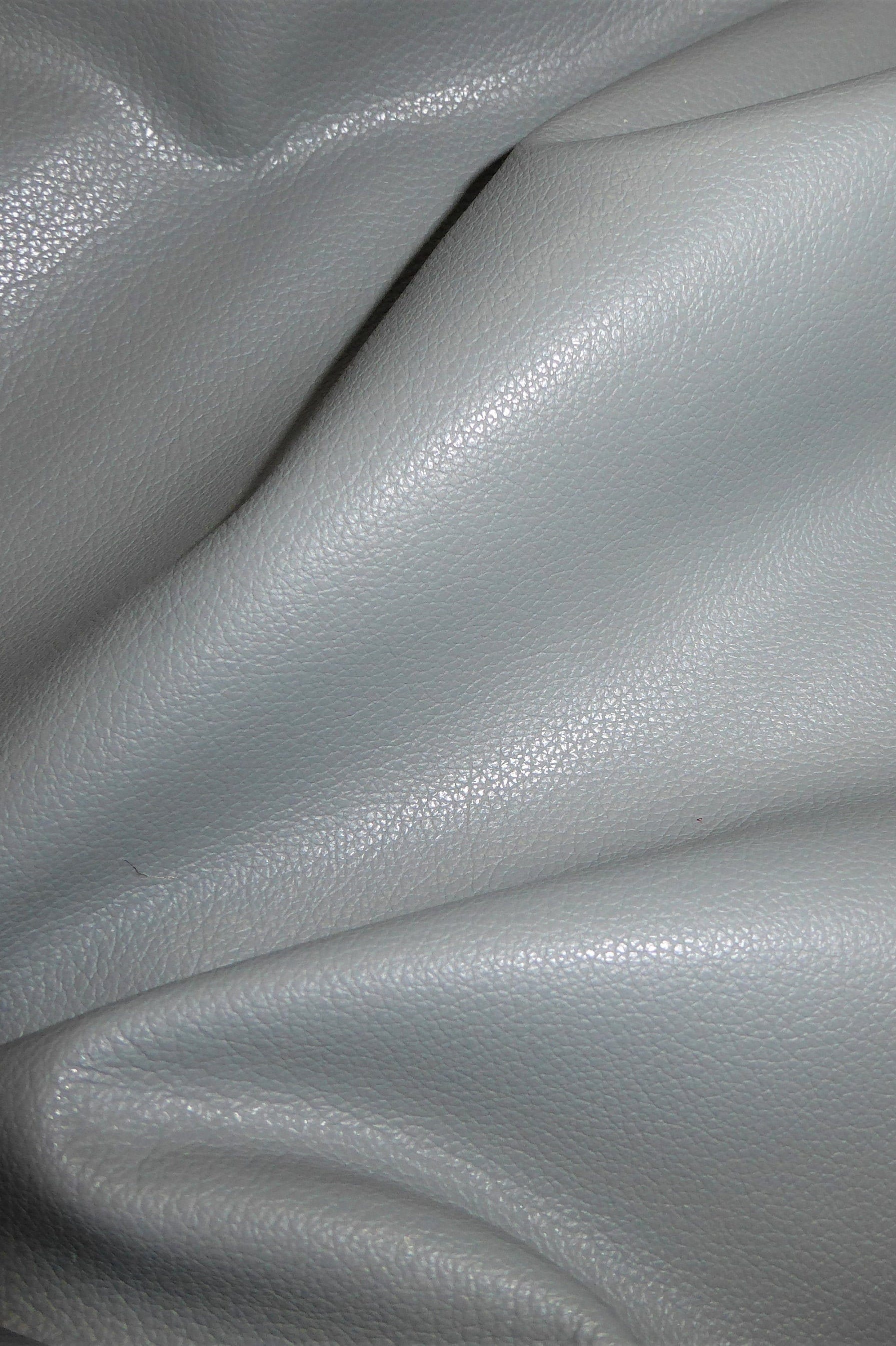 Divine 8x10 LIGHT GRAY Top Grain Cowhide Leather 2.5 oz /1 mm
