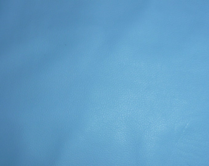 Divine 8"x10" Carolina AERO BLUE Top Grain Cowhide Leather  2.5oz/ 1 mm PeggySueAlso® E2885-26  hides available