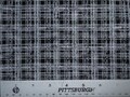 Leather 8&quot;x10&quot; PLAID - WHITE on Black SUEDE Cowhide 3-3.25 oz / 1.2-1.3 mm PeggySueAlso® E6529-04