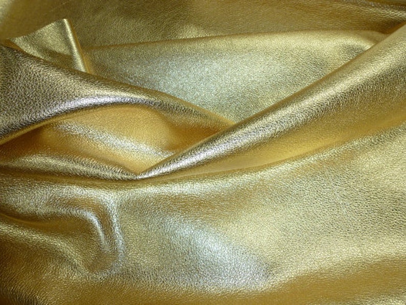Pebbled Metallic 8x10 Pebbled GOLD shows the grain SOFT Cowhide 3-3.25 oz 1.2-1.3 mm PeggySueAlso\u2122 E4100-05 Hides Available