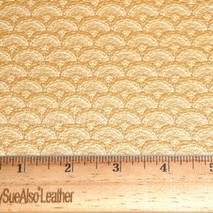 Leather 8&quot;x10&quot; BOHO GEOMETRIC Rainbow print on MUSTARD Cowhide Leather 4oz/1.6 mm PeggySueAlso E1385-05