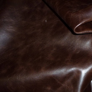 Riviera 12&quot;x12&quot; Pull Up effect DARK CHOCOLATE Brown aniline dyed Cowhide Leather 2.5-3 oz /1-1.2 mm PeggySueAlso® E2932-04