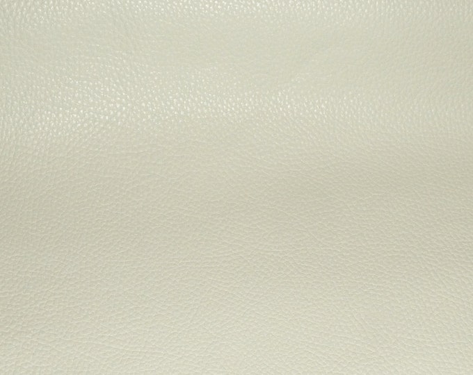 Imperial 5"x11" BONE / Eggshell Finished Pebble Grain Thick yet soft Italian Cowhide Leather 3.75-4oz/1.5-1.6mm PeggySueAlso® E3205-24