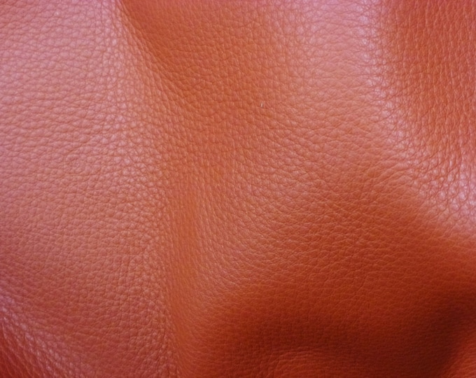 King 8"x10" TERRA COTTA / Adobe  Full  grain Cowhide Leather 3-3.5 oz /1.2-1.4 mm PeggySueAlso E2881-21  hides available