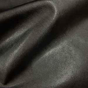 サフィアーノレザー 5"x11" ブラックマット織りエンボス加工牛革 2.5-3oz/ 1-1.2 mm PeggySueAlso® E8201-09 皮革あり