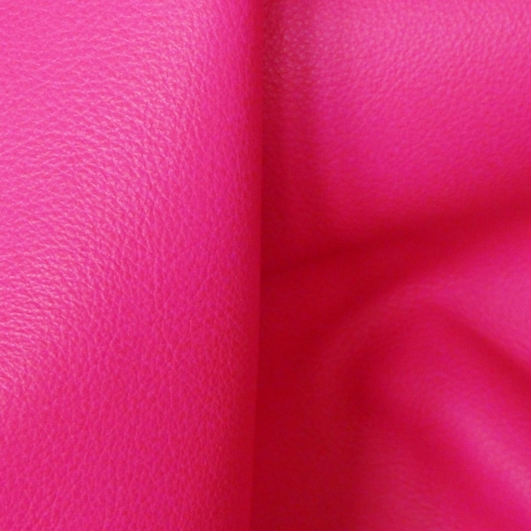 NEON 12"x12" HOT PINK Neon soft Pebbled Cowhide Leather shows the grain 3.25-3.75oz/1.3-1.5 mm PeggySueAlso® E2530-02B