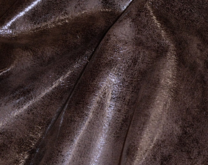 Glazed NUBUCK 3-4-5 or 6 sq ft Dark Chocolate (Read Description) very soft, Perfect fringe Leather 2.25-2.75oz/0.9-1.1mm PSA E2943-14