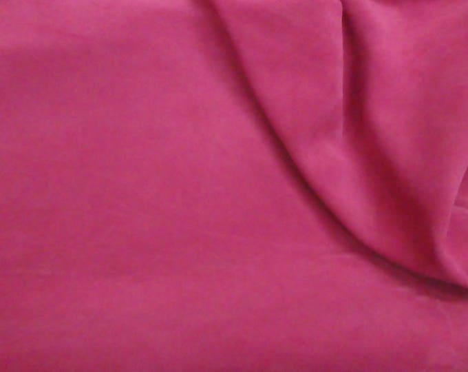 Suede 12"x12" ROSE / Hot Pink Cowhide Leather 3.25-3.75 oz /1.3-1.5 mm PeggySueAlso® E2825-22 hides available