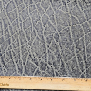 Elephant 8&quot;x10&quot; Distressed GREY / Gray Embossed Cowhide Leather 3-3.25 oz /1.2-1.3 mm PeggySueAlso® E2899-01