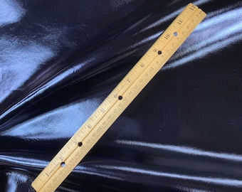 Smooth Metallic 5"x11" NAVY BLUE Foil Cowhide Leather 2.5oz / 1mm PeggySueAlso® E2845-01