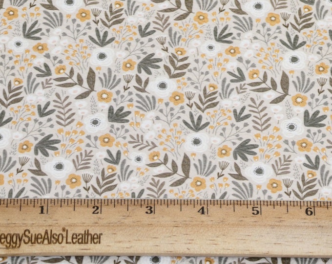 Cork 12"x12" BOHO AUTUMN FLORAL on CoRK applied to leather 4 body/strength Thick 6 oz/2.4mm PeggySueAlso® E5610-529