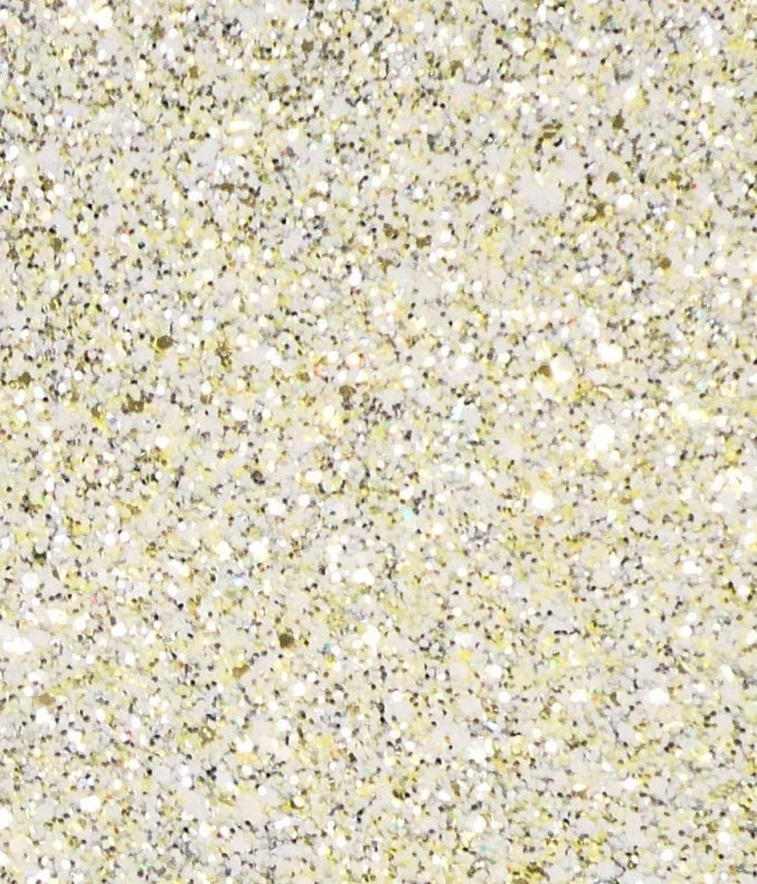 Chunky Glitter 8x10 GOLD and WHITE Metallic Glitter Fabric applied to  Leather 5.5-6oz /2.2-2.4 mm PeggySueAlso® E4355-52
