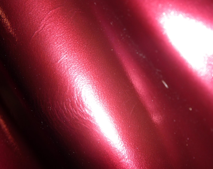 Metallic Leather various sizes smooth BURGUNDY Metallic Foil Cowhide 3 oz /1.2 mm #901 #910 #805 #100 PeggySueAlso™ E2845-08 CLOSEOUT
