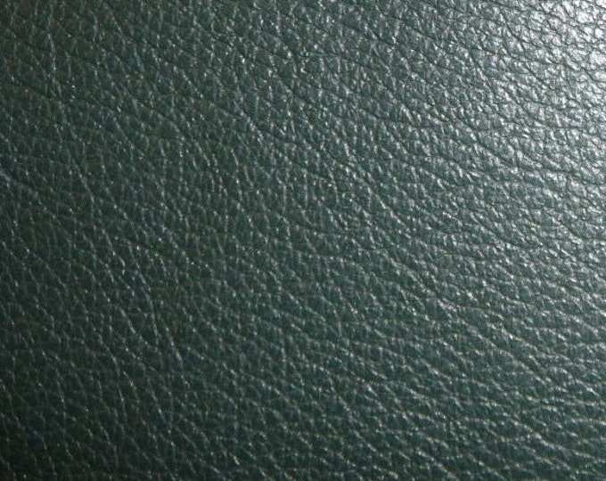 Divine 8"x10" FOREST Green Top Grain Cowhide Leather 2-2.5 oz/.8-1 mm  hides available PeggySueAlso E2885-19