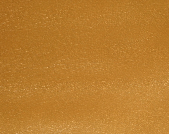 LAMBSKIN 8"x10" Silky Rich MARIGOLD, Italian incredibly soft fine grain Smooth Leather thin 2 oz/0.8mm PeggySueAlso E2805-15