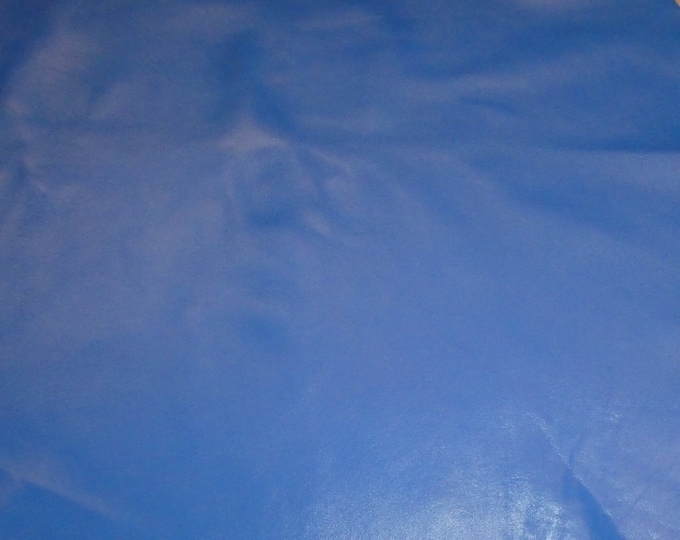 LAMBSKIN 8"x10" ROYAL BLUE, Italian incredibly soft, fine grain, Smooth Leather  2.25 oz/0.9 mm PeggySueAlso E2805-17