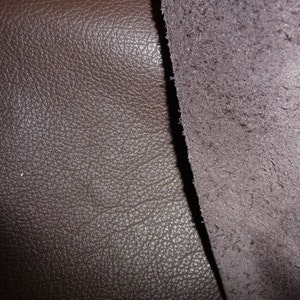 Divine 12x12 CHOCOLATE BROWN Top Grain Cowhide Leather 2.5 oz / 1mm PeggySueAlso E2885-02 hides available image 2