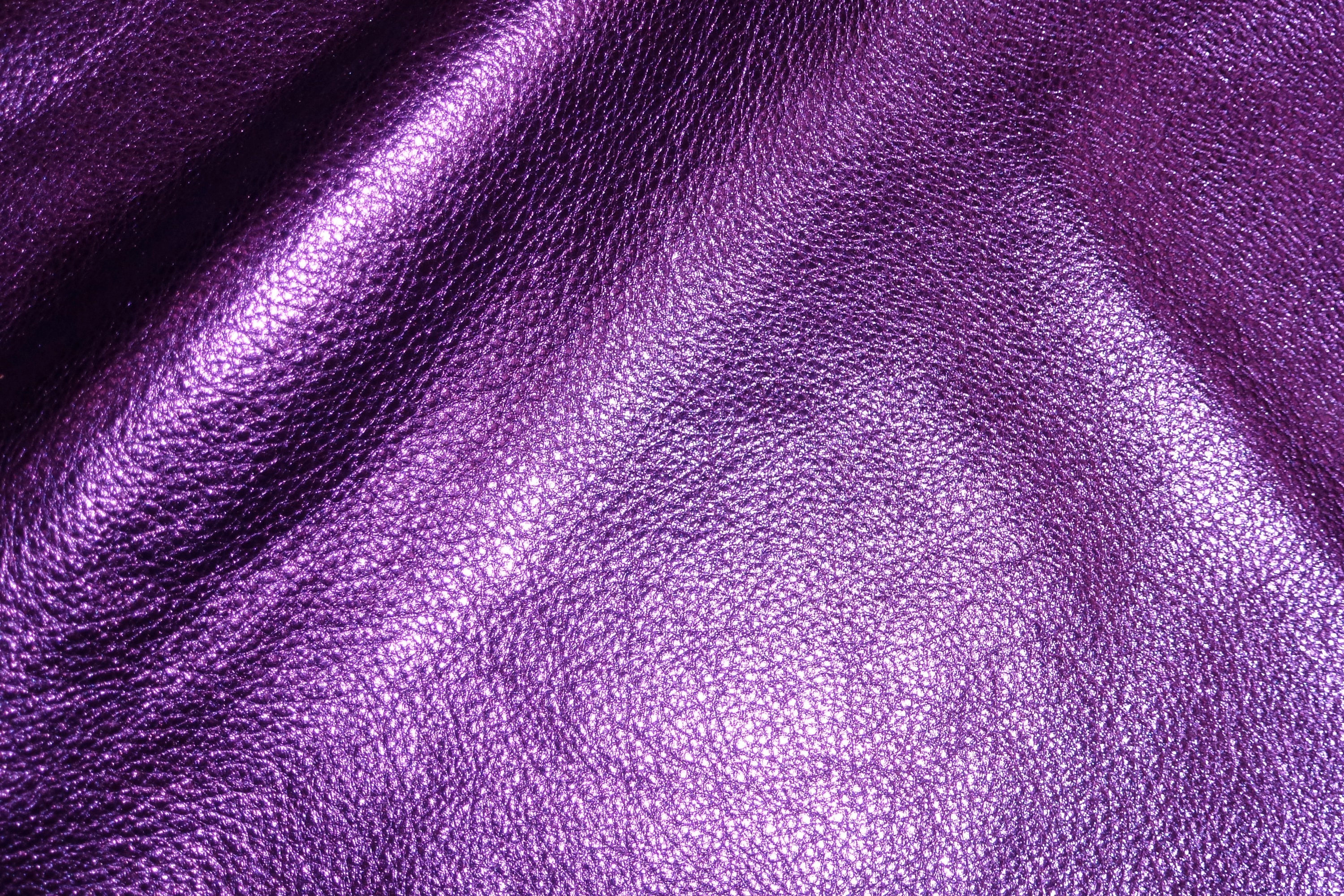 12x12 Purple Pebbled Metallic Shows The Grain Cowhide Leather