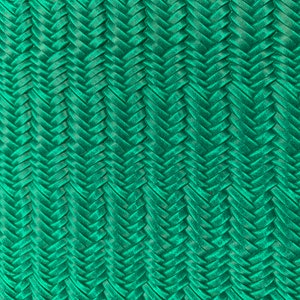 Limited Braided Fishtail 5&quot;x11&quot; EMERALD / JADE Green Italian Cowhide Suede Leather  2.5-3 oz /1-1.2 mm PeggySueAlso® E3160-71