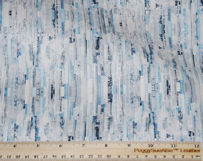 Leather 12"x12" BLUE SURF Paint Brush Cowhide 3.25-3.5oz/1.3-1.5mm PeggySueAlso E2000-06