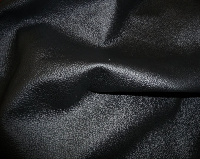 Divine 8"x10" BLACK Top Grain Cowhide Leather  2.5 oz / 1 mm PeggySueAlso® E2885-24  hides available