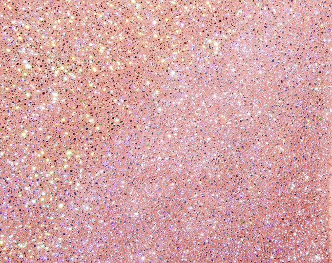 Sparkle 3-4-5 or 6 sq ft Iridescent Halo on PEACH Grain Cowhide Leather 3-3.25 oz / 1.2-1.3 mm PeggySueAlso® E7500-03