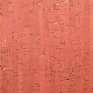 Cork 8&quot;x10&quot; CORAL ORANGISH toned Cork applied to GENUINE Leather for body/strength Thick 5.5oz/2.2 mm E5610-60