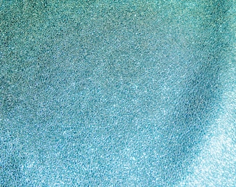 Pebbled Metallic 8"x10" Shiny TURQUOISE (Read Description) shows the grain Cowhide Leather 2.75-3.25 oz / 1.1-1.3 mm PeggySueAlso E4100-14R
