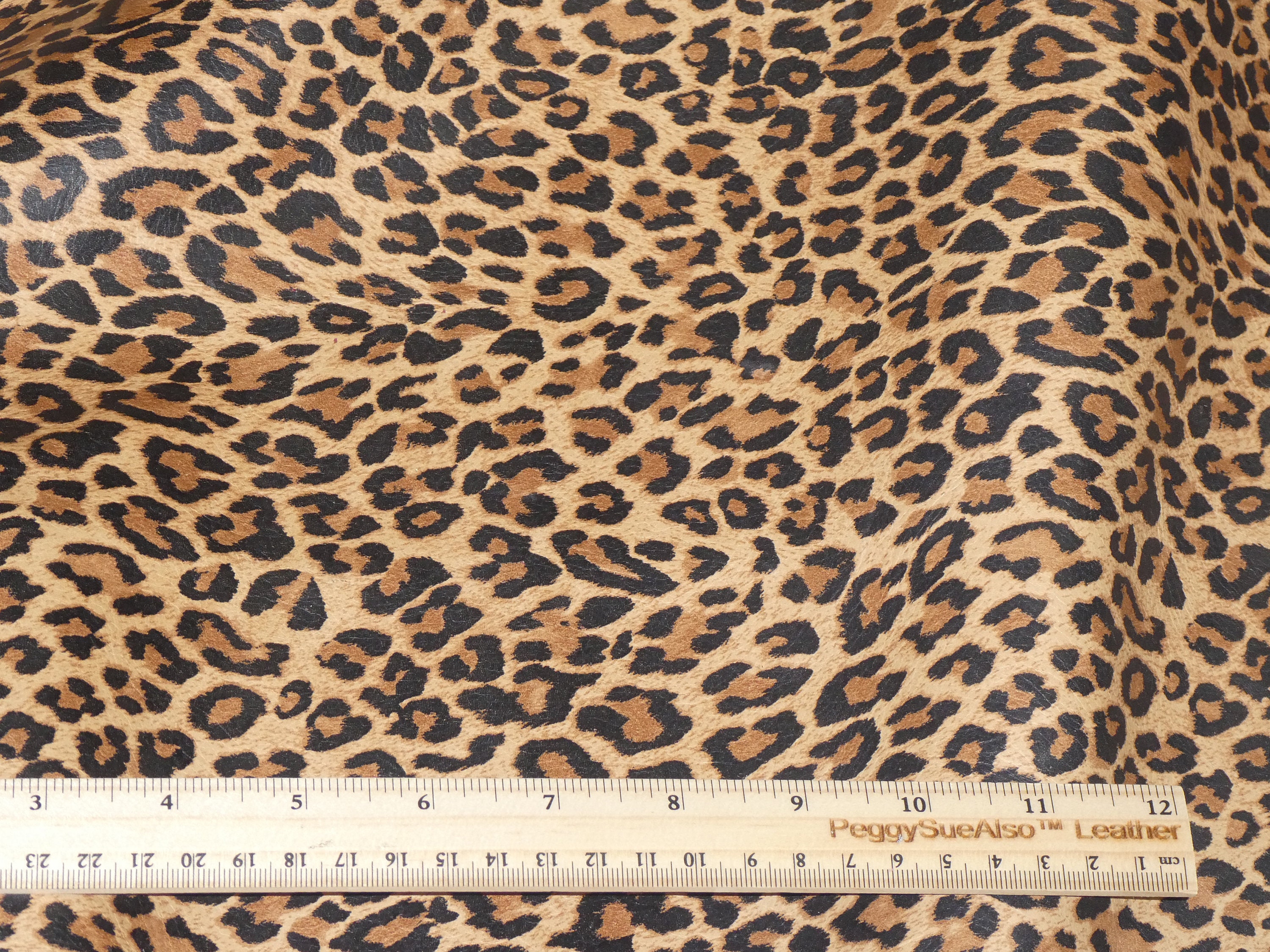 Leather 12x20 ORIGINAL Mini TAWNY Tan Cheetah / - Etsy