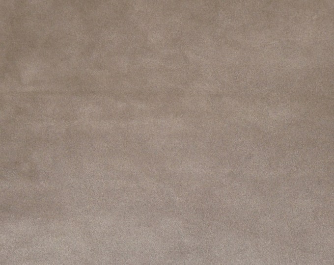 Suede 3-4-5 or 6 sq ft TAUPE Suede Cowhide Leather 3.5-4 oz / 1.4-1.6 mm PeggySueAlso® E2826-19