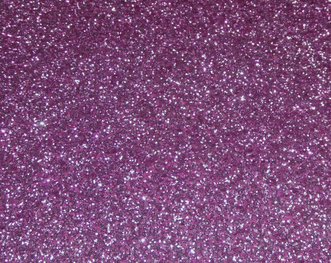 Chunky Glitter 3-4-5 or 6 sq ft PLUM PURPLE Metallic Fabric applied to Leather THICK 6.5oz/2.6mm PeggySueAlso® E4355-71