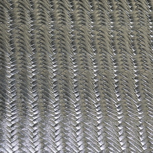 Braided Fishtail 8&quot;x10&quot; SILVER Metallic Italian Cowhide Leather 2-2.5oz /0.8- 1mm  PeggySueAlso E3160-23  hides available