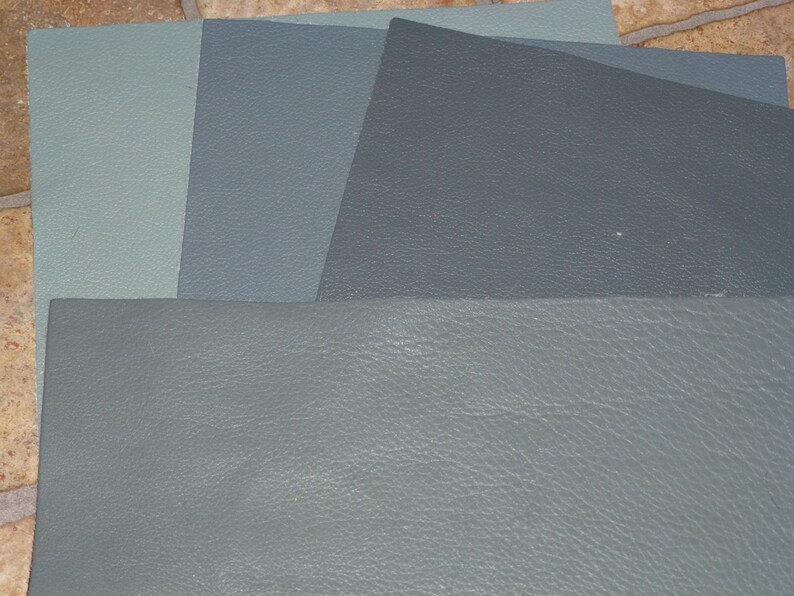 Divine 12x12 LIGHT GRAY Top Grain Cowhide Leather 2.5 oz /1 mm PeggySueAlso E2885-08 hides available image 3