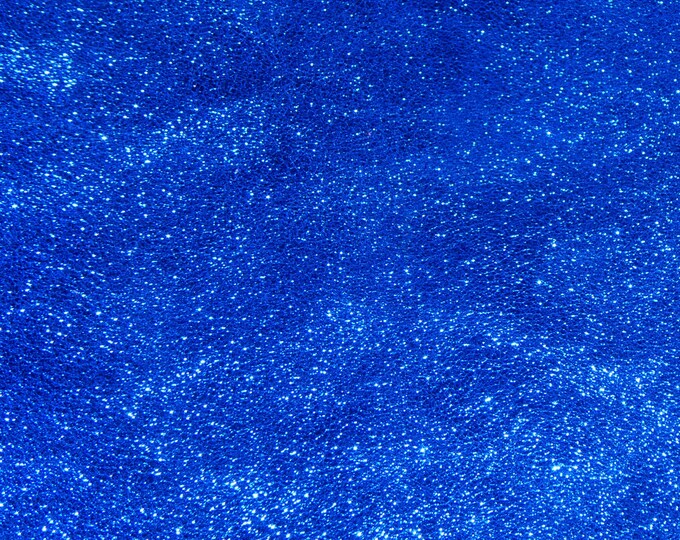8"x10" SHINIER Pebbled ROYAL Blue shows the grain leather cowhide (NOT glitter) 2.5-3 oz / 1-1.2 mm PeggySueAlso™ E4100-15B