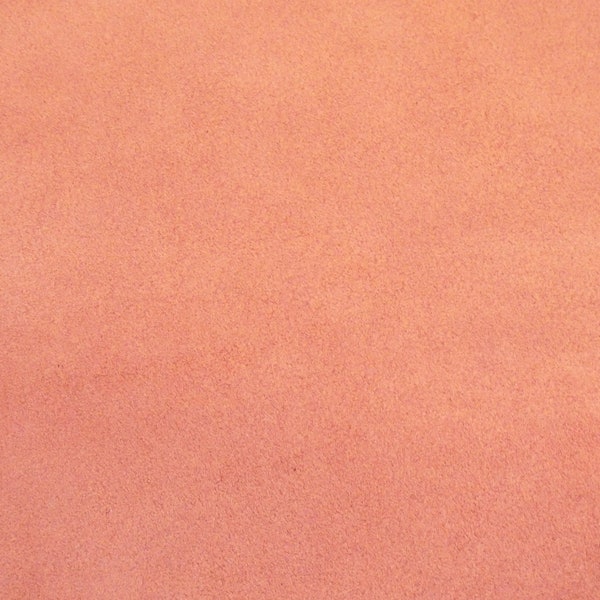 Suede 8"x10" WARM CORAL / Dark Peach Cowhide suede Leather 3-3.5 oz / 1.2-1.4 mm PeggySueAlso E2825-27  hides available