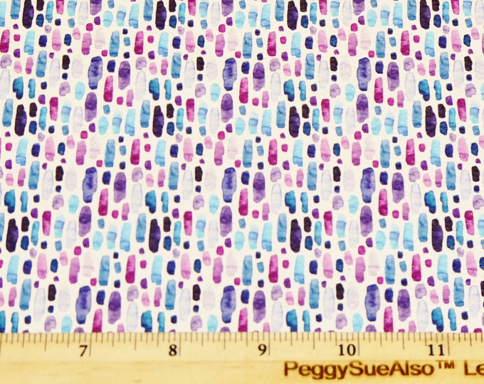 Leather 8"x10" Watercolor Blue - Violet - Purple with Pink SPLASHES cowhide 3-3.25oz /1.2-1.3 mm PeggySueAlso™ E1380-28