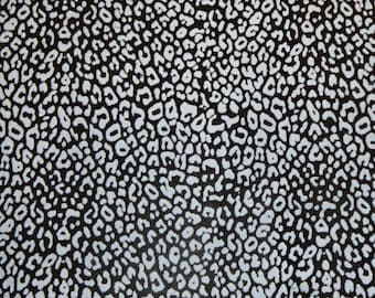限定版 フロック加工 レオパード 12インチ x 12インチ モノトーン