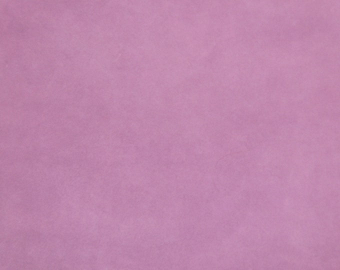 Suede 8"x10" LILAC SUEDE Cowhide Leather 3.5-3.75 oz / 1.2-1.3 mm PeggySueAlso® E2827-18