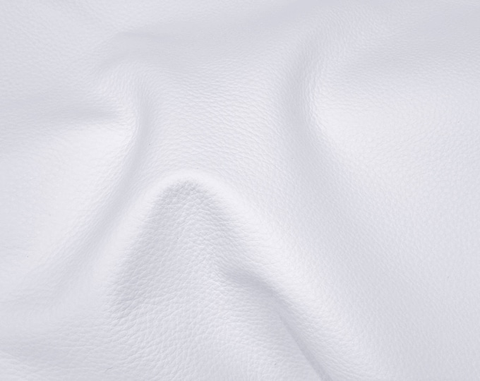 King 20"x20" WHITE Full Grain Cowhide Leather 3-3.5 oz / 1.2-1.4 mm PeggySueAlso® E2881-12  hides available