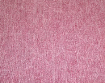Denim 5"x11" RASPBERRY Washed Drill Denim Fabric applied to leather 4 body/strength Thick 6 oz/2.4mm PeggySueAlso® E5612-16