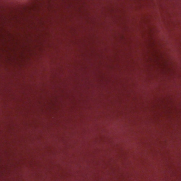 Suede 12"x12" BURGUNDY / Maroon Garment Grade Cowhide Leather 3.5-4 oz / 1.4-1.6 mm PeggySueAlso®  E2825-11